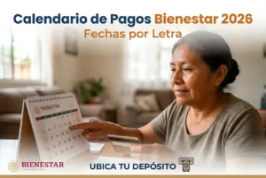 Calendario de pagos Bienestar 2026: fechas por letra y cómo ubicar tu depósito